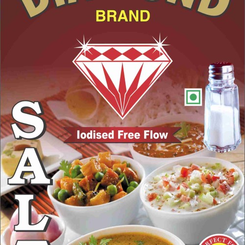 Diamond brand iodised free flow salt